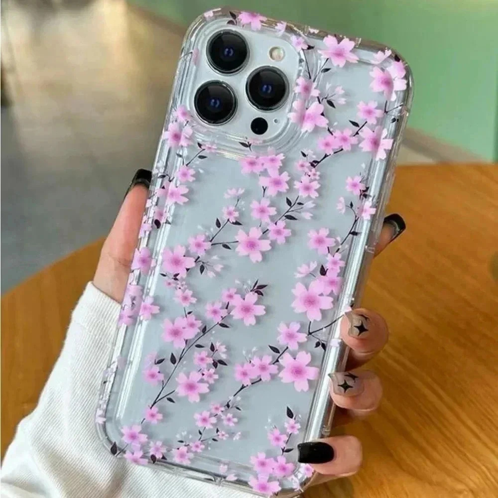 ⚠️Clearance iPhone 13/Pro/Pro Max Pink Floral Phone Case